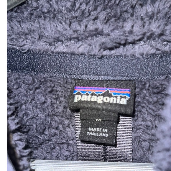 Patagonia Quarter Zip Fleece Pullover Hoodie - Medium - Blue - Picture 4 of 5